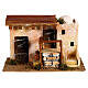 Maison pour crèche en style arabe avec vase terre cuite 15x25x15 cm s1