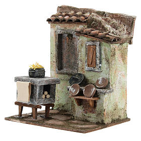 Ambientazione banchetto pentola pasta 20x20x15 cm presepi di 13 cm