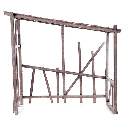 Holzhütte für Krippe, 150x150x55 cm 1