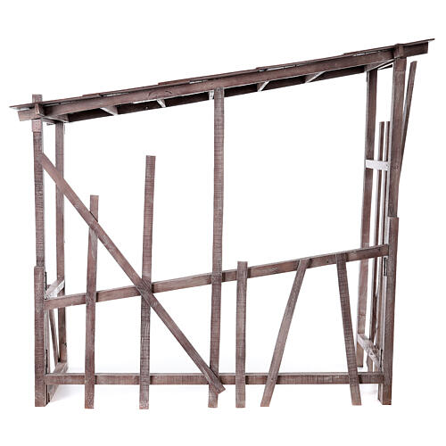 Holzhütte für Krippe, 150x150x55 cm 7