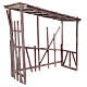 Wooden nativity stable dismountable 150x150x55 cm, for 120 cm nativity s5