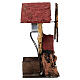 Moulin à vent mouvement 25x15x10 cm crèche napolitaine de 6 cm s4