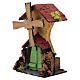 Moinho de vento movimento 25x15x10 cm para presépio napolitano com figuras de 6 cm de altura média s2