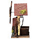 Mulino con movimento 15x10x5 cm presepe napoletano 6-8 cm s4
