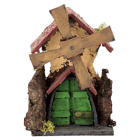 Animated windmill 15x10x5 cm, for 6-8 cm Neapolitan nativity