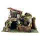 Neapolitan Nativity scene setting with watermill for 10 cm characters s1