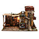 Neapolitan Nativity scene village setting with waterfall for 10 cm characters s1