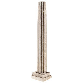 Columna con estriaciones estucada para belén napolitano de 12-14 cm