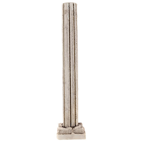 Columna con estriaciones estucada para belén napolitano de 12-14 cm 1