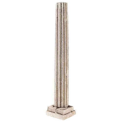 Columna con estriaciones estucada para belén napolitano de 12-14 cm 2