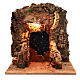 Rustic hut with sky background for Neapolitan Nativity scene of 10 cm s1