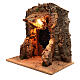 Rustic Nativity stable with nighttime background, for 10 cm Neapolitan nativity s3