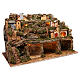 Village crèche lumières chute d'eau avec pompe 50x80x80 cm pour crèche de 6-8 cm s3