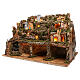 Village for nativity lights and waterfall with pump 50x80x80 for 6-8 cm nativity s2