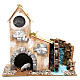 Cottage for Nativity scene with fake water mill for Nativity scene 8-10 cm s1