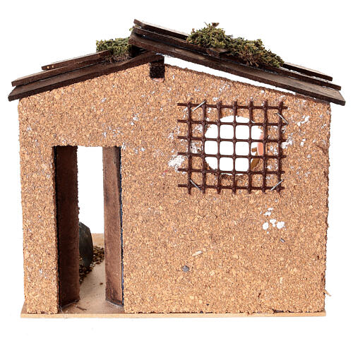 Hut with tools for Nativity scenes for figurines 8-10 cm 4