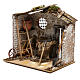 Hut with tools for Nativity scenes for figurines 8-10 cm s2