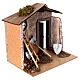 Hut with tools for Nativity scenes for figurines 8-10 cm s2