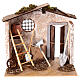 Capanna con attrezzi per presepe 8-10 cm s1