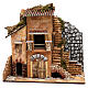 Cottage for Nativity scene 20x35x30 cm for figurines 4-6 cm s1