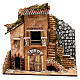 Miniature farmhouse facade 20x35x30 cm, for 4-6 cm nativity s1
