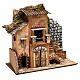 Miniature farmhouse facade 20x35x30 cm, for 4-6 cm nativity s3