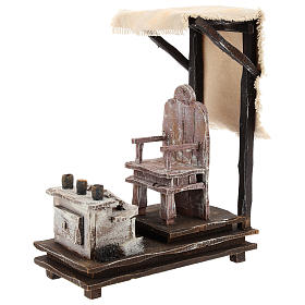 Scena lustrascarpe con attrezzi presepe 12 cm