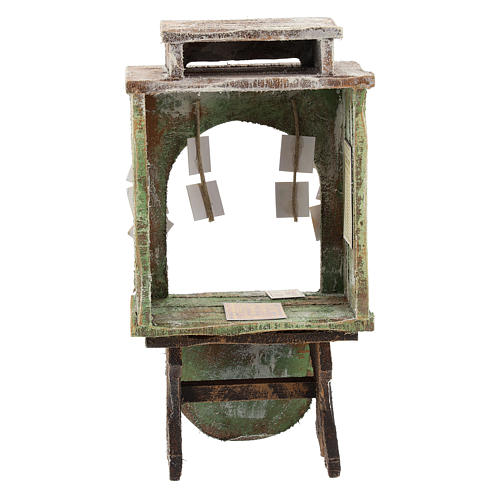 Banco del lotto legno presepe 12 cm 4