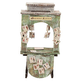 Balcão da loteria madeira para presépio 12 cm