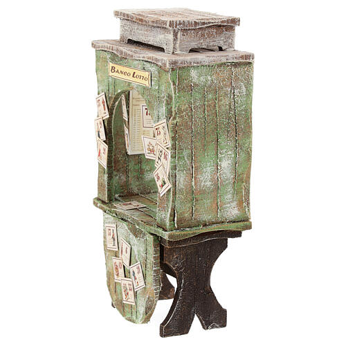 Wooden lottery booth for 12 cm nativity scene 2