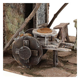 Ambientazione barbiere con attrezzi presepe 12 cm