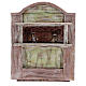 Pink puppet show theatre for 12 cm Nativity scene in wood s1