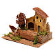 House with tree, for 6 cm nativity s2