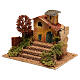 Mini house with fall tree steps, for 6 cm nativity s2