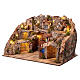 Ambientazione presepe napoletano 8-10 cm fontana mulino movimento 65x65x55 s3