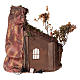 Cabane avec porte et lumière 55x50x35 cm crèche napolitaine 24 cm s5