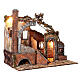 Ancient temple with light and fountain for 18-24 cm Neapolitan Nativity scene 55x65x40 cm s4