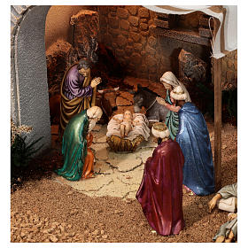 Complete Nativity Scene historical Palestinian style 100x320x120 cm Moranduzzo statues