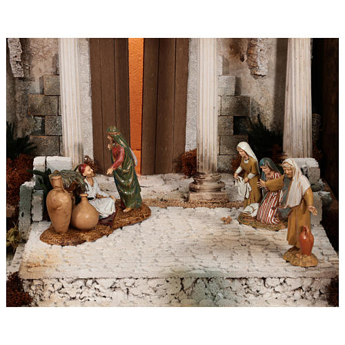 Complete Nativity Scene historical Palestinian style 100x320x120 cm Moranduzzo statues 8