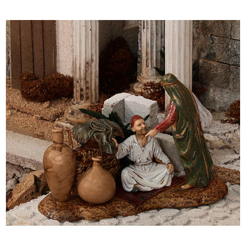 Complete Nativity Scene historical Palestinian style 100x320x120 cm Moranduzzo statues 10