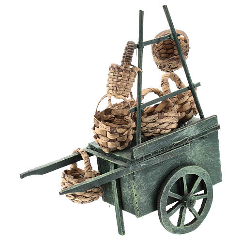 Wóz sprzedawcy koszy do szopki neapolitańskiej 6-8 cm 2