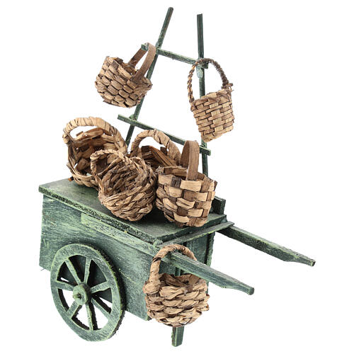 Basket vendor cart, for 6-8 Neapolitan nativity 1