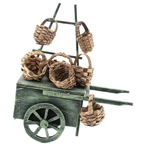 Basket vendor cart, for 6-8 Neapolitan nativity 3