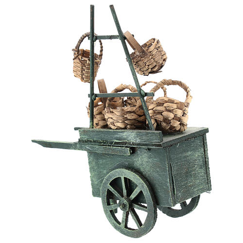 Basket vendor cart, for 6-8 Neapolitan nativity 5