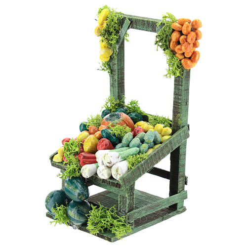 Étal fruits et légumes pour crèche napolitaine de 6-8 cm 2