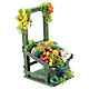 Banca fruta e legumes para presépio napolitano com figuras de 6-8 cm de altura média s3
