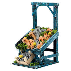 Banco pescivendolo per presepe napoletano di 6-8 cm