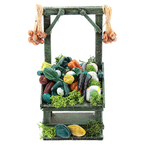Mini vegetable stall, for 6-8 cm Neapolitan nativity 1