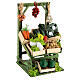 Banca inclinada de verduras e legumes em caixas, miniatura para presépio napolitano com figuras altura média 6-8 cm s3