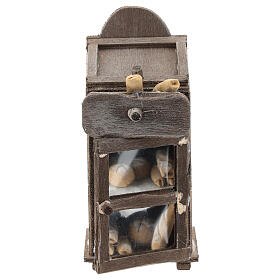 Bread cupboard for Neapolitan Nativity Scene with standing figurines of 6-8 cm